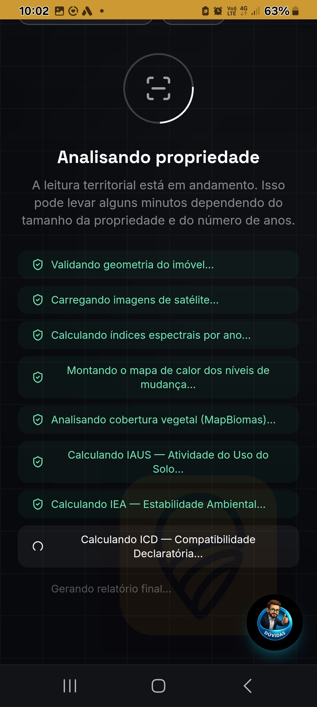Analisando talhão